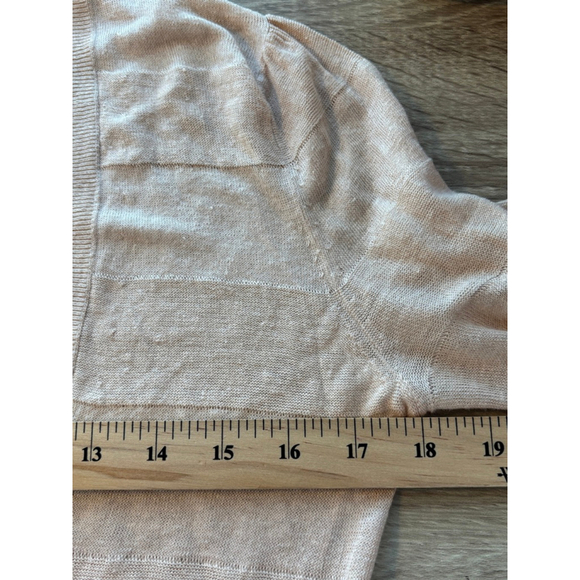 Club Monaco Beige Linen V Neck Sweater Small - Picture 5 of 9
